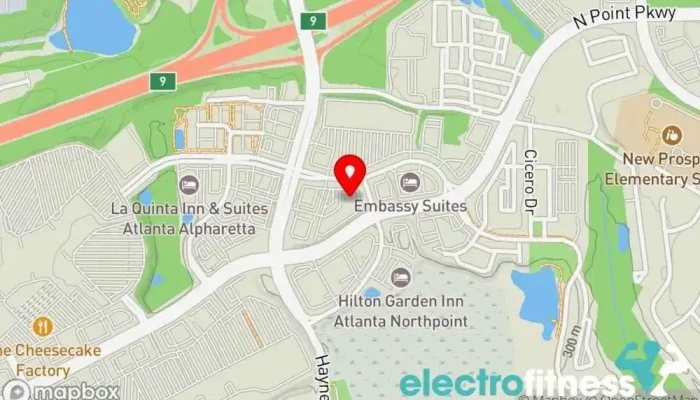 map of ATL FITNESS 24/7 ALPHARETTA Gym, Boxing gym, Kickboxing school, Personal trainer in Alpharetta