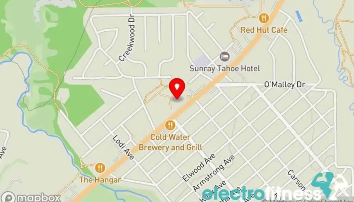 map of Atos Jiu Jitsu Lake Tahoe Martial arts school in South Lake Tahoe