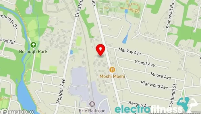 map of Atreus Training Center Gym, Athletic club, Boxing gym, Fitness center, Martial arts school, Physical fitness program, Self defense school, Training centre, Wrestling school in Waldwick