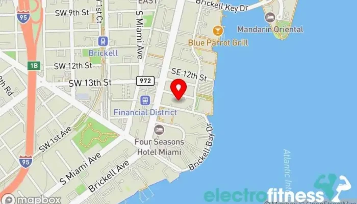 map of Atrix Club Gym in Miami