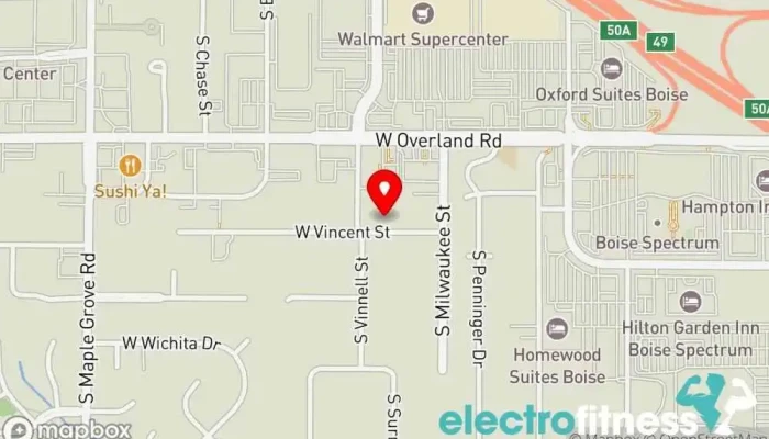 map of Audacious Fitness Gym in Boise
