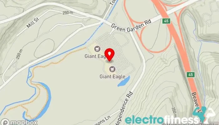 map of Aurelius Athletics Fitness center in Aliquippa