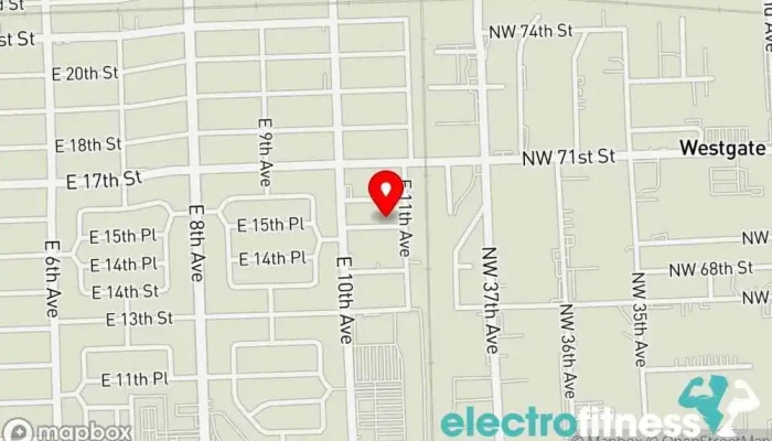 map of Awesome Gym Gym in Hialeah