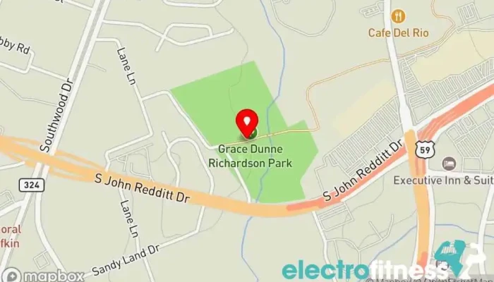 map of Azalea Fitness Trail Athletic track in Lufkin