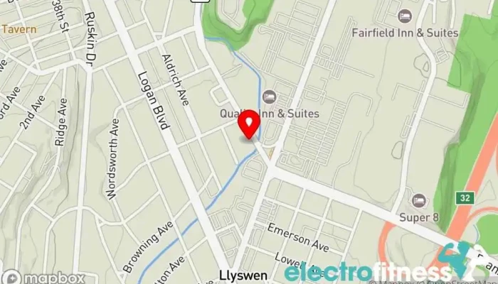 map of B4 Club Therapy Wellness center in Altoona