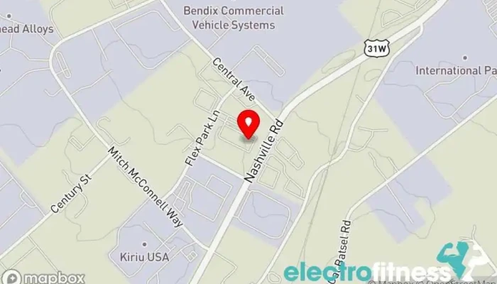 map of Bac Gym in Bowling Green