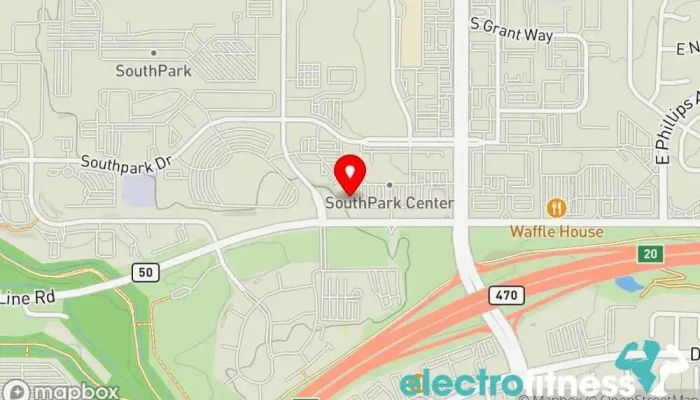 map of BackCountry CrossFit Fitness center in Littleton