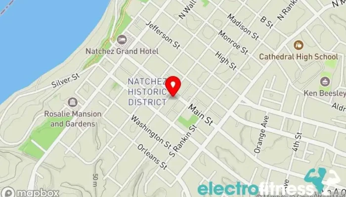 map of Balance Boxing Studio Boxing gym, Gym in Natchez
