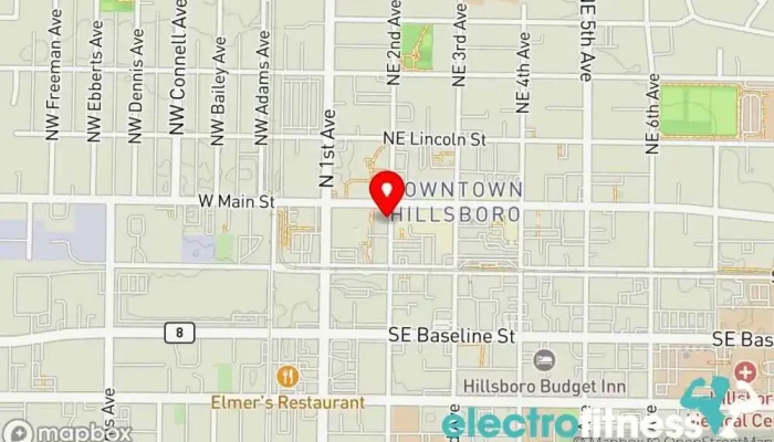 map of Balance Fitness Gym, Fitness center in Hillsboro