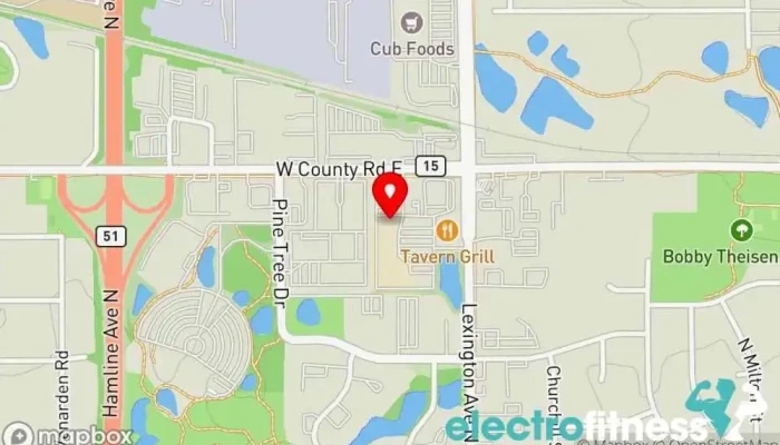 map of Balance for Life Fitness Center Pilates studio, Fitness center, Massage therapist, Personal trainer, Physical fitness program, Yoga studio in Arden Hills