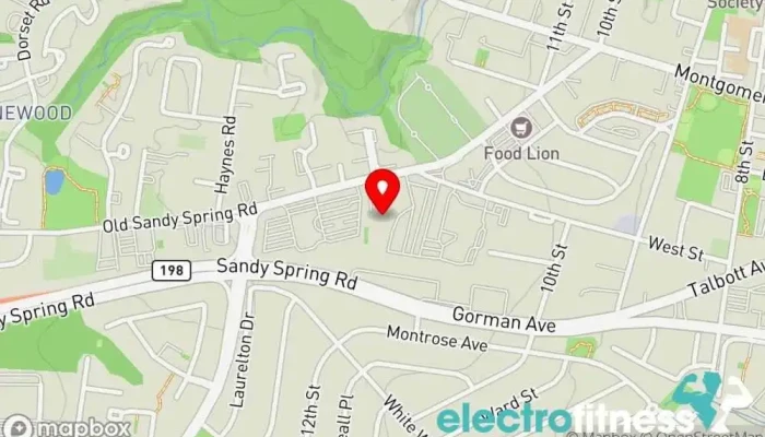 map of Bams Martial Arts & Fitness Martial arts school, Karate school, Kickboxing school, Kung fu school, Self defense school, Taekwondo school, Tai chi school in Laurel
