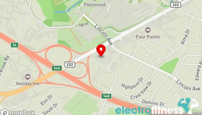 map of barre3 Gym in Allentown