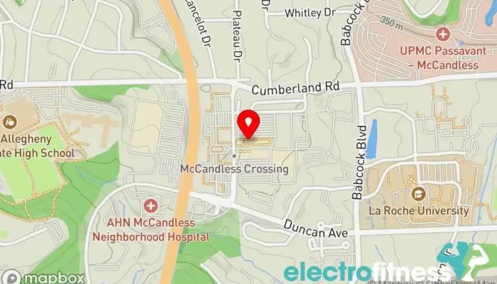 map of barre3 Gym in Pittsburgh
