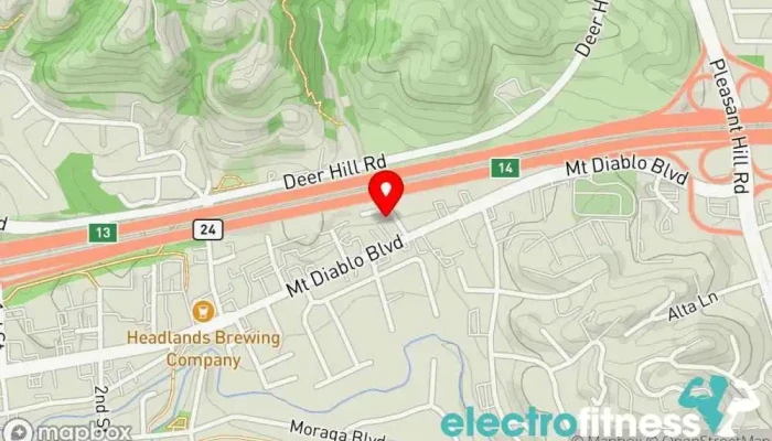 map of barre925 Pilates studio, Yoga studio in Lafayette