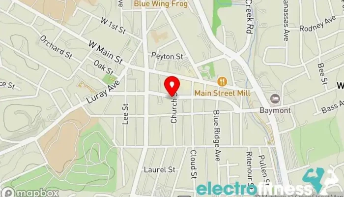 map of BattleGrounds Fitness Fitness center, Gym, Nutritionist, Personal trainer, Physical fitness program, Weight loss service, Weightlifting area, Women's personal trainer, Youth club in Front Royal