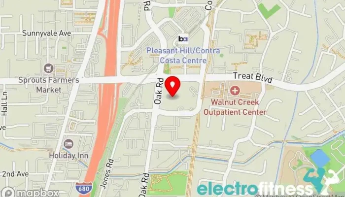 map of Bay Club Walnut Creek Sports club, Basketball court, Day spa, Gym, Hotel, Outdoor swimming pool, Pilates studio, Yoga studio in Walnut Creek