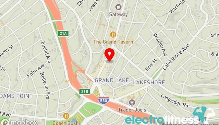 map of Bay Functional Fitness Physical fitness program, Fitness center in Oakland