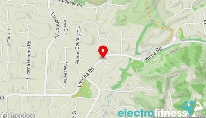 map of BC Pilates & Massage Fitness center in Alamo