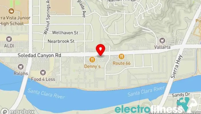map of Be Fit Stay Active Gym in Santa Clarita