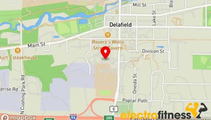 map of be FITNESS Fitness center in Delafield