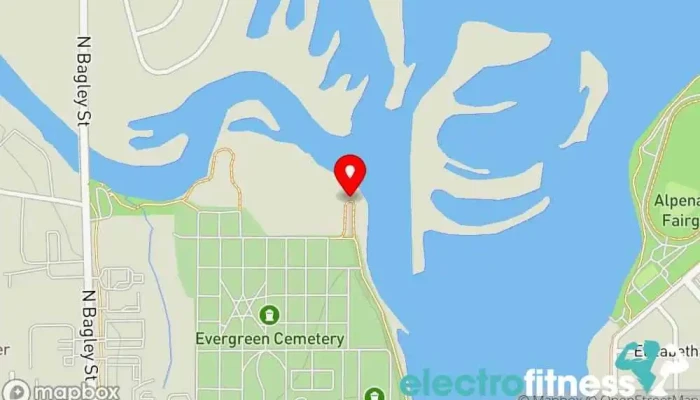 map of Beach Hill Self Equipment Gym Gym in Alpena