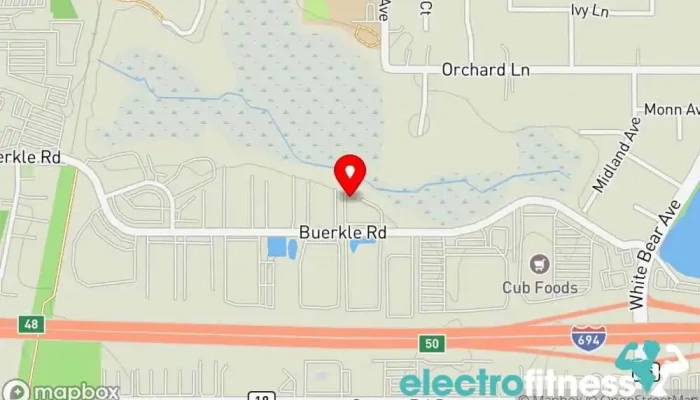 map of BearFitness Fitness center, Gym in White Bear Lake