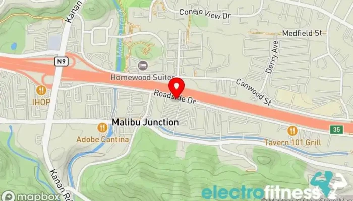 map of Belly Dance 4 Fitness classes Dance company, Dance school, Gym, Physical fitness program in Agoura Hills