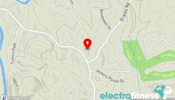 map of Bentwater Water Slide Pool Gym in Acworth