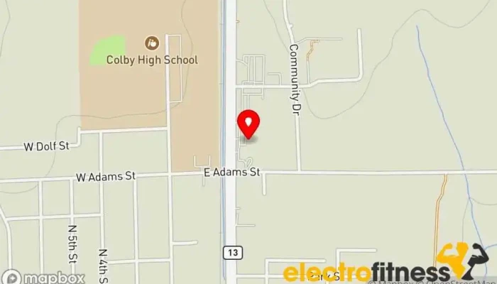 map of Benz Fitness Center Fitness center, Gym, Personal trainer in Colby