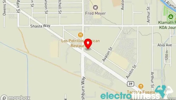 map of Best Western Plus Olympic Inn Hotel in Klamath Falls