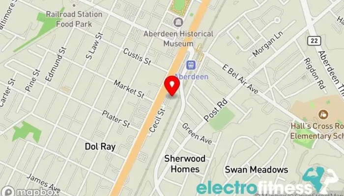 map of Beyond Dance & Fitness Studio Fitness center in Aberdeen