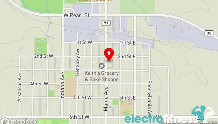 map of B.Fitness Gym in Adrian