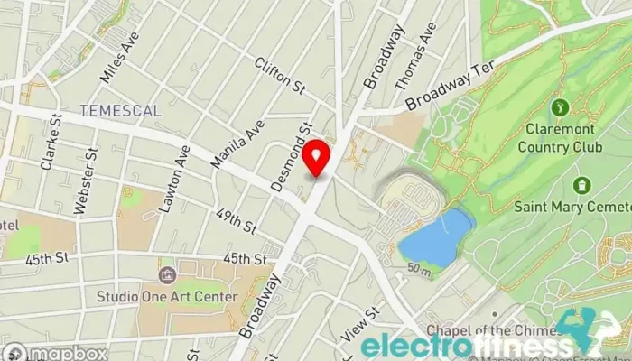 map of BFT Rockridge Gym, Fitness center, Personal trainer, Physical fitness program in Oakland