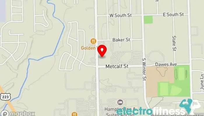 map of Black Dragon's Den Karate school, Martial arts school, Self defense school in Adrian