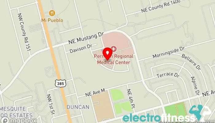 map of Black Gold Health and Fitness Fitness center in Andrews