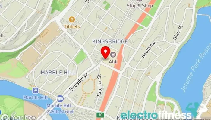 map of Blink Fitness Riverdale Gym, Fitness center in Bronx
