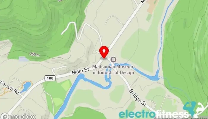 map of Blyss Yoga Vermont Yoga studio in Waitsfield