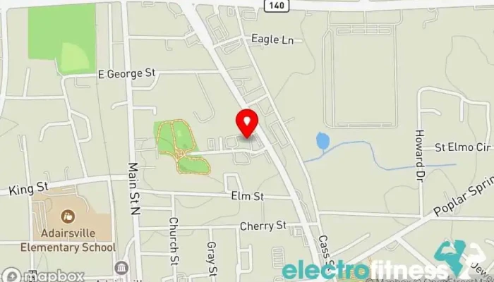 map of Body Buy Sandman Gym in Adairsville
