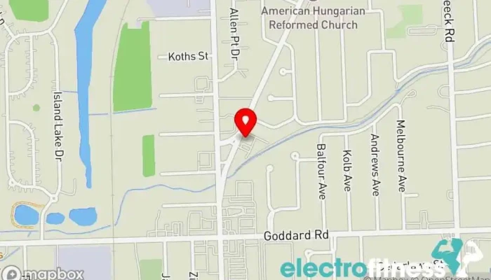 map of Body Dynamics Massage & Bodywork Massage therapist, Life coach, Personal trainer, Pilates studio, Sports massage therapist in Allen Park