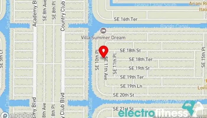 map of Bodyfeed Personal trainer in Cape Coral