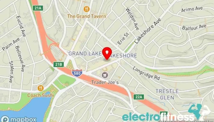map of BODYROK Oakland- Pilates Pilates studio in Oakland