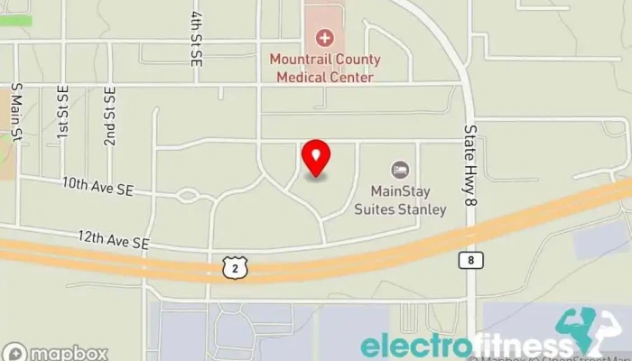 map of Boom Fitness Gym in Stanley