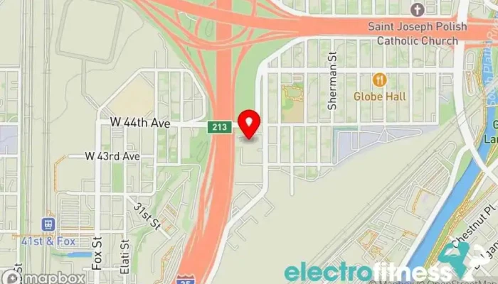 map of Boom Lab Fitness Fitness center in Denver