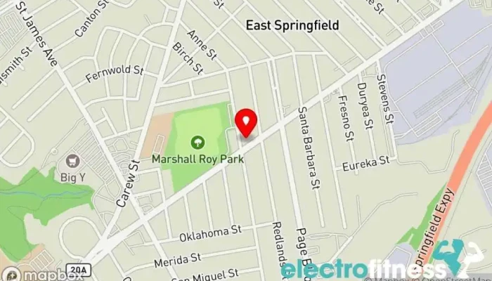 map of Bosslady Fit Fitness center in Springfield