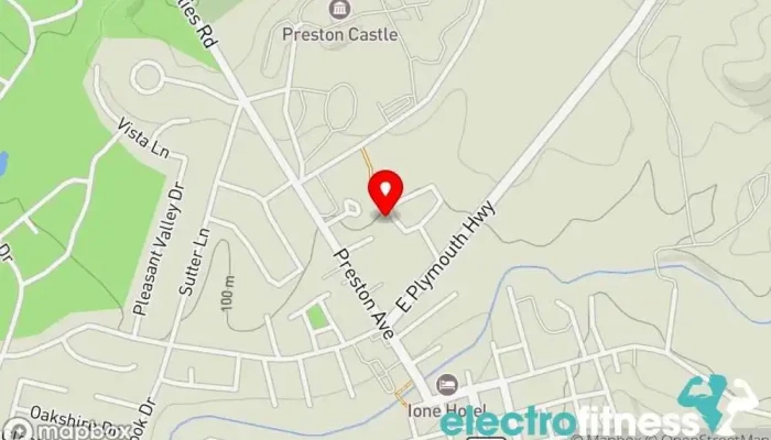 map of Boston Alley Fitness Physical fitness program in Ione