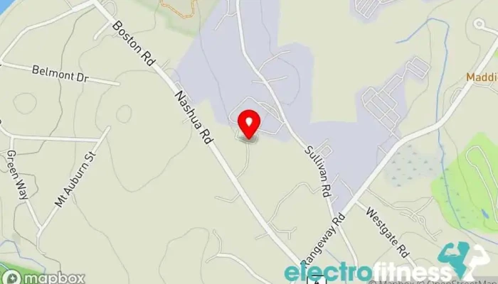 map of Boston Barbell Gym, Personal trainer in North Billerica