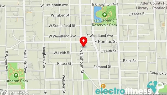 map of Bowles Karate Academy USA, Inc. Martial arts school, Self defense school in Fort Wayne