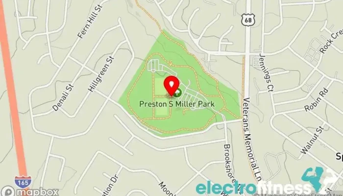map of Bowling Green Parks and Rec Outdoor Fitness Zone Gym in Bowling Green