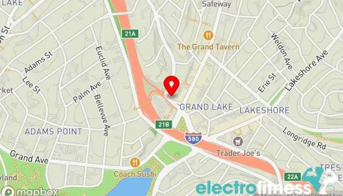 map of Boxing For Health Boxing gym, Fitness center, Gym, Physical fitness program in Oakland