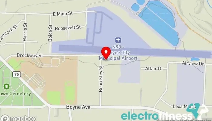 map of Boyne Area Gymnastics Gymnastics center in Boyne City